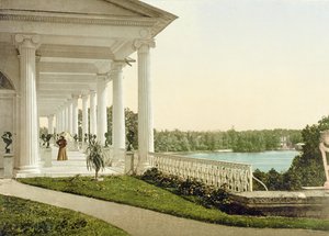 Postal vintage de la Terraza en Tsarskoye Selo, 1890s